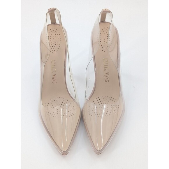 Azalea Wang Stiletto Clear Silver High Heel Pumps 4.5" Women’s Size 7 - Picture 2 of 9